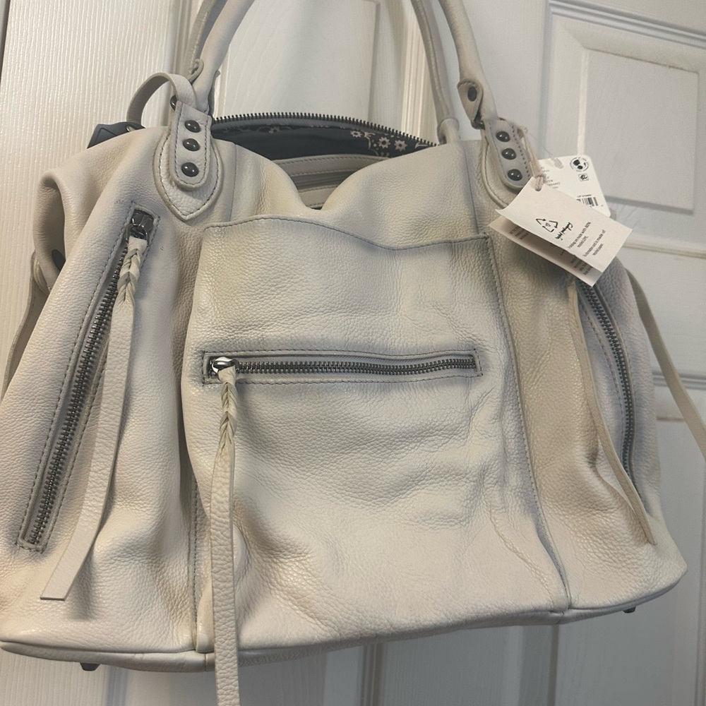 Free People Cream Shoulder Bag